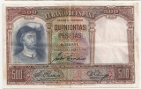 SPANIA 500 PESETAS 1931 VF