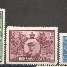 SD Romania 1931 LP91- Semicentenarul Regatului, seria de 5 val., MLH