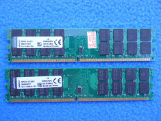 Kit Memorie Ram Kingston 8 GB (2X4) 800Mhz DDR2 Desktop. foto