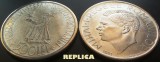 REPLICA argintata dupa moneda 500 LEI - anul 1941