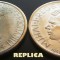 REPLICA argintata dupa moneda 500 LEI - anul 1941
