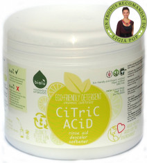 Acid citric ecologic pentru rufe 450g foto