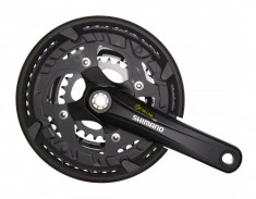 Angrenaj pedalier Shimano new Alivio T4010 Octalink , 44/32/22T Brat 175mm foto