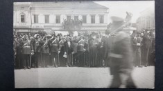 SATU MARE - CEREMONIE MILITARA -OFICIALITATI FRAC ,JOBEN - PERIOADA INTERBELICA foto