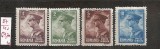 SD Romania 1930 LP87- Carol II, P.A. (uzuale), seria de 4 val., MLH