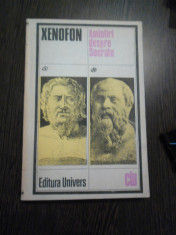 XENOFON - Amintiri despre SOCRATE - Editura Univers, 1987, 269 p. foto