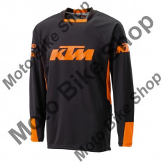 Tricou motocross KTM Pounce, negru/portocaliu, S, foto