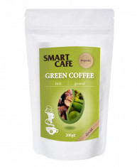 Cafea verde macinata + cafea prajita decofeinizata bio 200g foto