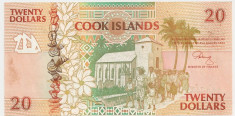 Cook Islands 20 Dolari 1992 Aunc foto