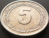 Cumpara ieftin Moneda FAO 5 DINARI - ALGERIA, anul 1977 *cod 5049 = UNC, Africa