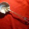 Piesa de servit scoici -lucrata manual , metal argintat -Art Deco L= 35 cm