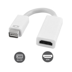Adaptor Mini DVI la HDMI cablu adaptor pt Apple Macbook / iMac FullHD