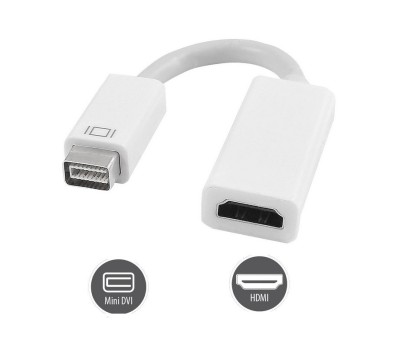 Adaptor Mini DVI la HDMI cablu adaptor pt Apple Macbook / iMac FullHD foto