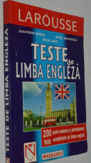 Teste de limba engleza - Larousse foto