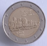 Moneda 2 Euro Comemorativă Malta 2017 Hagar Qim UNC. Monede Euro Malta. 2&euro; Malta 2017. Monedă NeCirculată