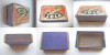 Solo-Cutie chibrite vechi carton. Marimi: 5.5/3.8/1.8 cm.