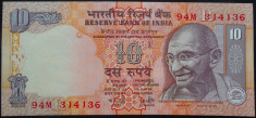 Bancnota Necirculata 10 Rupii - INDIA, anul 2008? *cod 489a foto