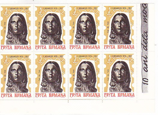 10 ANI DE LA MOARTEA LUI C. BRANCUSI ( LP 645 ) 1967 BLOC DE 4