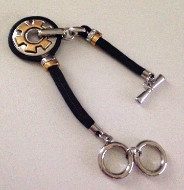 Bratara inox placata cu aur alb 18k- UNISEX tip gama Pandora Bratara inox placata cu aur alb 18k- UNISEX tip gama Pandora