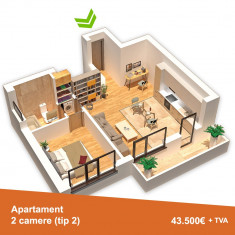 Apartament nou si spatios de 2 camere in Pantelimon foto