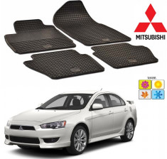 Set covorase auto Hitech din cauciuc Mitsubishi Lancer 2007-2015 foto