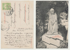 Transilvania Beclean jud Bistrita ilustrata circulata statuie contesa Bethlen foto
