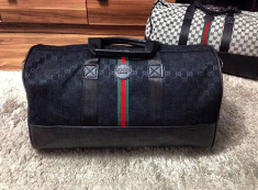 Geanta de voiaj/sala/mana/umar/gym/travel bag Gucci Monogram Black 2017!!! foto