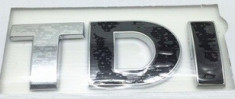 Accesoriu emblema TDI auto pentru auto VW adeziv profesional inclus foto