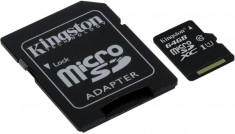 MICRO-SD 64GB KINGSTON SDC10G2/64GB CU ADAPTOR foto