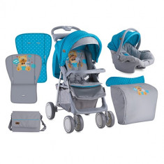 Carucior 2 in 1 Foxy 2017 Blue Grey Hello Bear foto