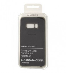 Husa tip capac spate Samsung Alcantara Cover EF-XG950ASEGWW gri inchis pentru Samsung Galaxy S8 (G950) foto