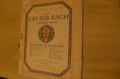 Partituri muzicale Johann Sebastian Bach foto