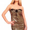 Z209-7 Rochie sexy de club, accesorizata cu paiete