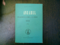 Anuarul institutului de istorie &amp;quot;A. D. Xenopol&amp;quot; XXXI foto