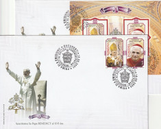 Romania FDC Papa Bededict, nr lista 1690 /a. foto