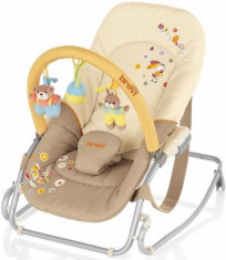 Balansoar-sezlong Baby Rocker 067 Bej Brevi foto