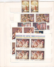 REPRODUCERI DE ARTA II ( LP 683 ) 1968 BLOC DE 4 foto