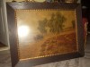 Superb tablou antic perioada anilor 1900 de dimensiuni impresionante, Natura, Ulei, Realism