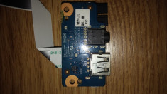 Placa Audio/USB board (audio jack, port USB, cablu) 758046-001 Hp 350 G1 foto