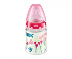 Biberon din polipropilena cu tetina din latex Nuk First Choice 150 ml 0-6 luni 743448-V, Verde foto