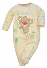 Salopeta cu maneca lunga pentru bebelusi-KOALA Mis Koala 03-850G, Galben foto
