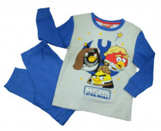 Pijama pentru baieti Angry Birds-Disney DISB-KPYJL45745A, Albastru foto