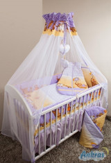 Set Lenjerie de pat pentru copii Ankras Elefant cu umbrela 5 piese LPAECU5-M foto