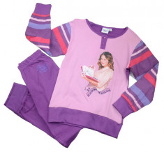 Pijama pentru fetite MARCO&amp;amp;PAOLO Disney Violetta SEG05M, Mov foto