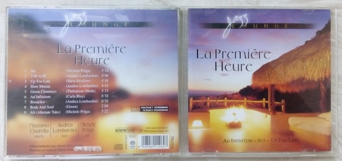 CD ORIGINAL: JAZZ LOUNGE - LA PREMIERE HEURE (2003)