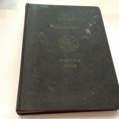 A survey of geometry Howard Eves,volume one,R12 foto