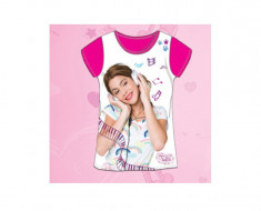 Tricou pentru fetite Violetta SETINO 961-104, Alb foto