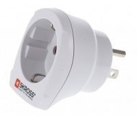 Adaptor priza EU la USA Skross, priza standard Schuko, intrare 2 poli, iesire 3 poli &amp;quot;ADAPT-PLUG-EU/USA-SKRS&amp;quot; foto