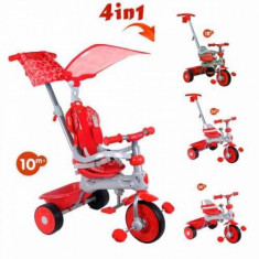 Tricicleta 4 in 1 Deluxe Red Baby Trike foto