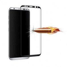 Geam Folie Sticla Protectie Display Samsung Galaxy S8 Plus G9550 Acoperire Completa Negru foto